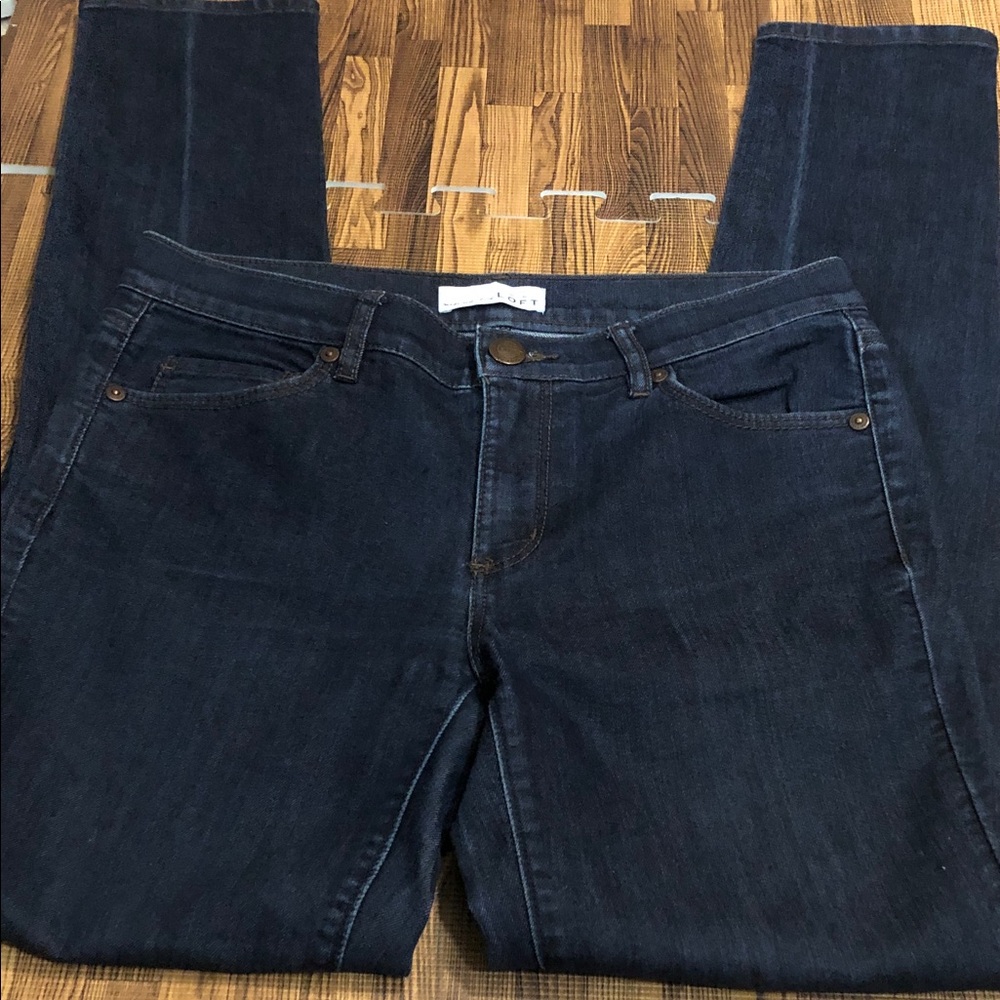 LOFT Dark Blue Modern  Skinny Jeans size 2